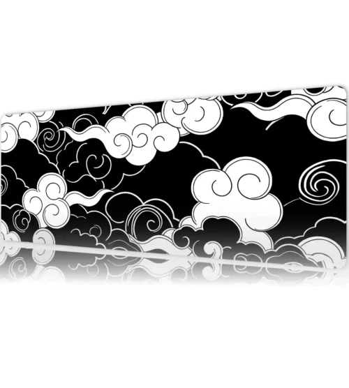 Silent Clouds Gaming oyuncu Mousepad Kaydırmaz Kauçuk Dikişli Kenar 80x30 cm Mousepad