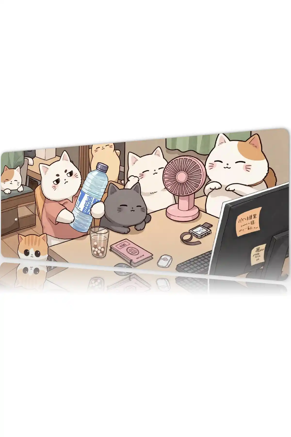 etsy144dikdortgen5 Lazy Whiskers Gaming oyuncu Mousepad Kaydırmaz Kauçuk Dikişli Kenar 80x30 cm Mousepad