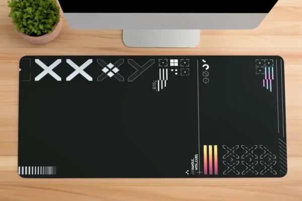 Pixel Void Gaming oyuncu Mousepad Kaydırmaz Kauçuk Dikişli Kenar 80x30 cm Mousepad