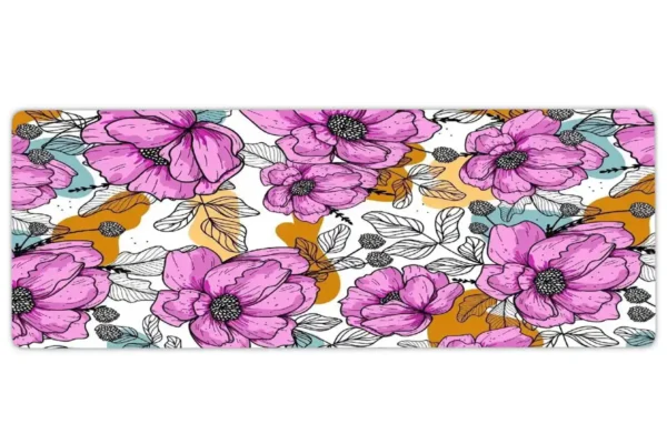 Pink Energy Gaming oyuncu Mousepad Kaydırmaz Kauçuk Dikişli Kenar 70x30 cm Mousepad