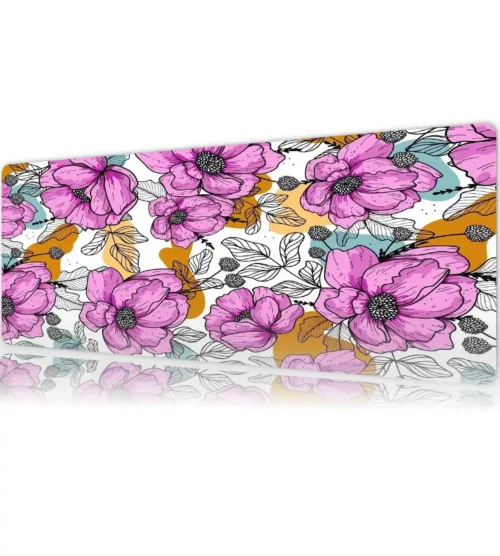 Pink Energy Gaming oyuncu Mousepad Kaydırmaz Kauçuk Dikişli Kenar 80x30 cm Mousepad