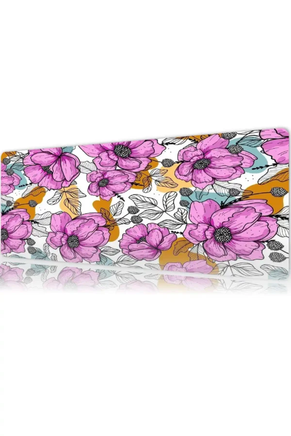 Pink Energy Gaming oyuncu Mousepad Kaydırmaz Kauçuk Dikişli Kenar 70x30 cm Mousepad