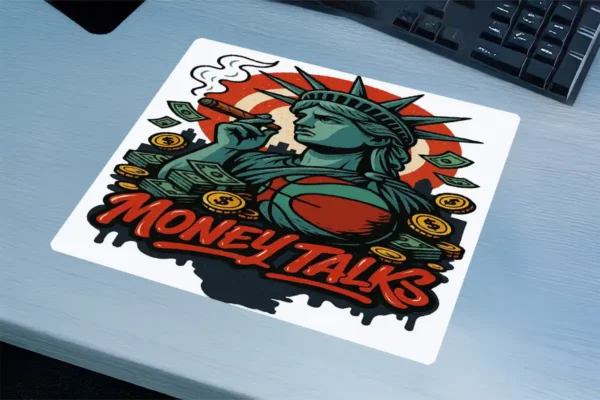 Liberty Hustle Gaming oyuncu Mousepad Kaydırmaz Kauçuk Dikişli Kenar 48x40 cm Mousepad