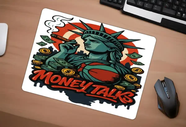 Liberty Hustle Gaming oyuncu Mousepad Kaydırmaz Kauçuk Dikişli Kenar 48x40 cm Mousepad