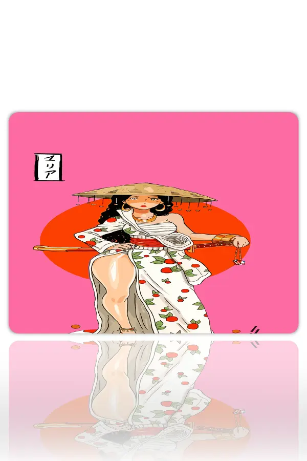 Sakura Blade Gaming oyuncu Mouse pad Kaydırmaz Kauçuk Dikişli Kenar 40x30 cm