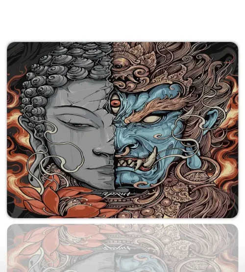 Zenith of Duality Gaming oyuncu Mouse pad Kaydırmaz Kauçuk Dikişli Kenar 40x30 cm