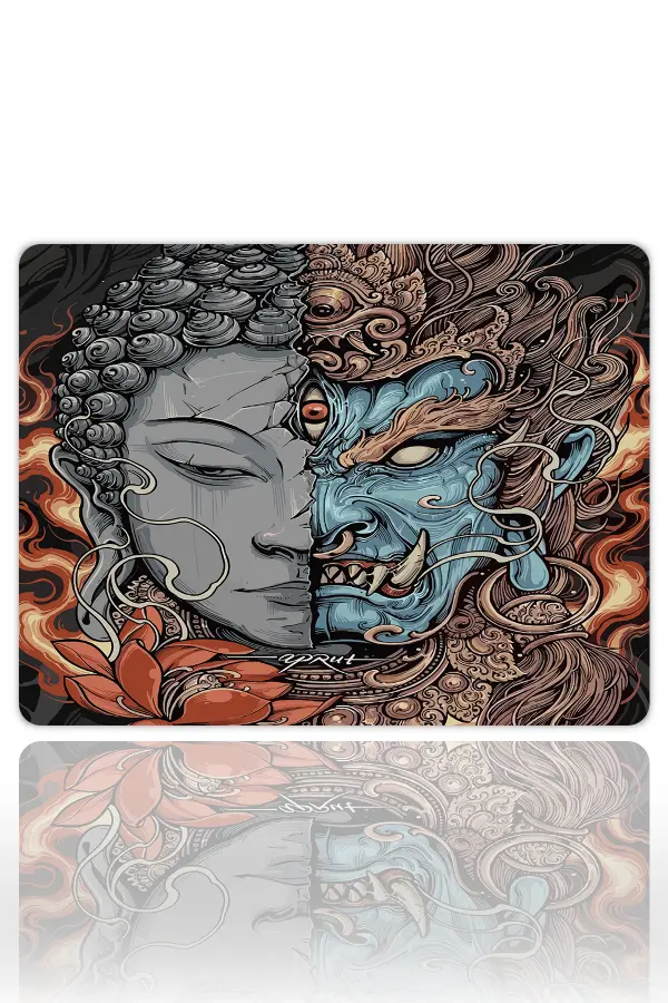 Zenith of Duality Gaming oyuncu Mouse pad Kaydırmaz Kauçuk Dikişli Kenar 40x30 cm