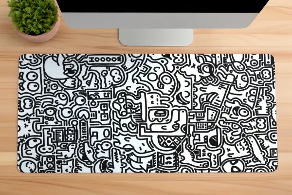 etsy157dikdortgen1 Urban Maze Gaming oyuncu Mousepad Kaydırmaz Kauçuk Dikişli Kenar 80x30 cm Mousepad
