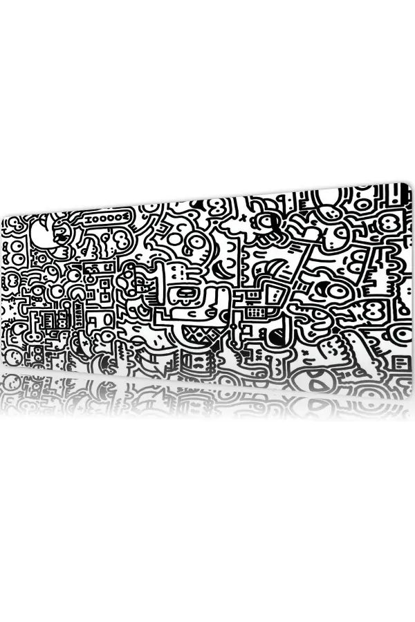 etsy157dikdortgen5 Urban Maze Gaming oyuncu Mousepad Kaydırmaz Kauçuk Dikişli Kenar 80x30 cm Mousepad