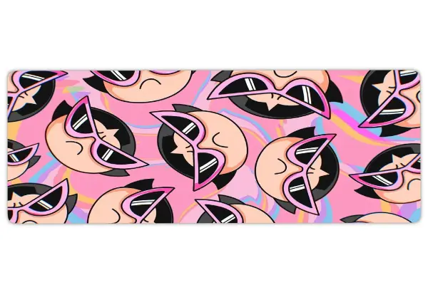 Pink Attitude Gaming oyuncu Mousepad Kaydırmaz Kauçuk Dikişli Kenar 80x30 cm Mousepad