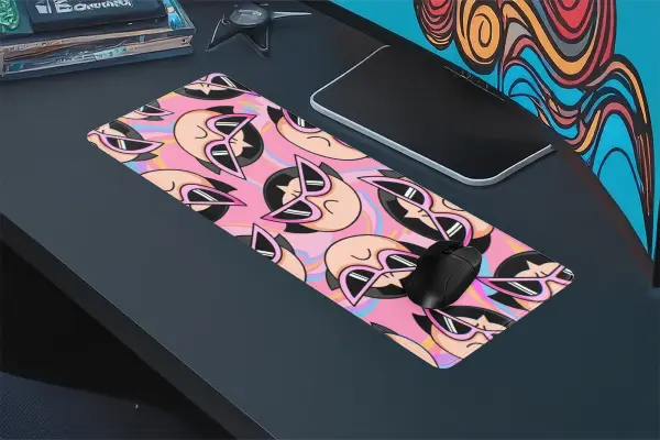 Pink Attitude Gaming oyuncu Mousepad Kaydırmaz Kauçuk Dikişli Kenar 80x30 cm Mousepad