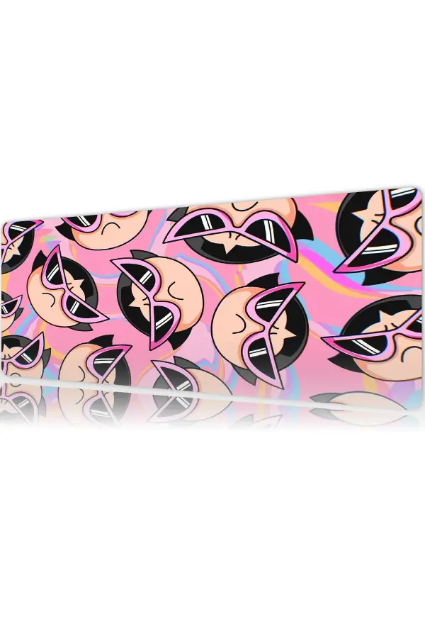 Pink Attitude Gaming oyuncu Mousepad Kaydırmaz Kauçuk Dikişli Kenar 80x30 cm Mousepad