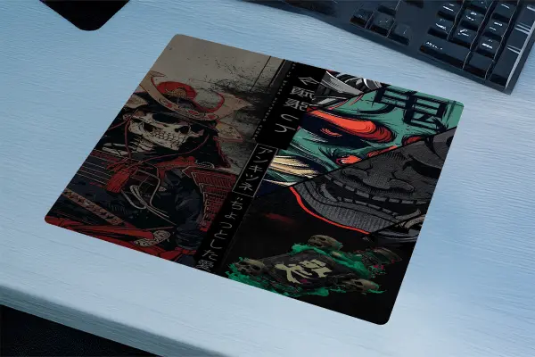 Oni no Noroi Gaming oyuncu Mouse pad Kaydırmaz Kauçuk Dikişli Kenar 40x30 cm