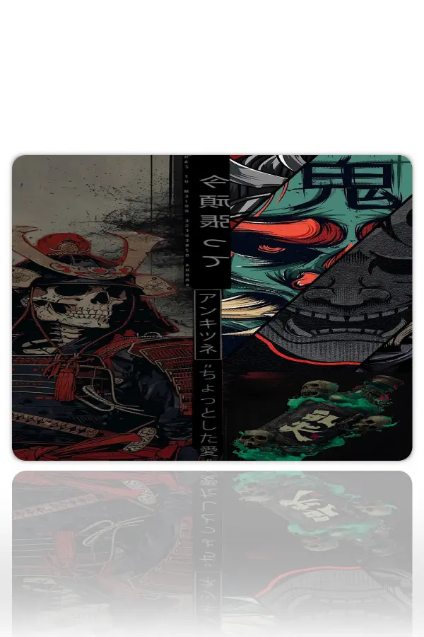 Oni no Noroi Gaming oyuncu Mouse pad Kaydırmaz Kauçuk Dikişli Kenar 40x30 cm