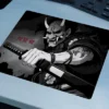 Silent Slash Gaming oyuncu Mouse pad Kaydırmaz Kauçuk Dikişli Kenar 480X400X4 Mm