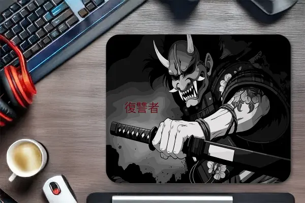 Silent Slash Gaming oyuncu Mouse pad Kaydırmaz Kauçuk Dikişli Kenar 480X400X4 Mm