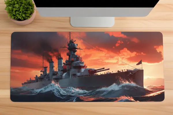 Wavebreaker Gaming oyuncu Mousepad Kaydırmaz Kauçuk Dikişli Kenar 80x30 cm Mousepad
