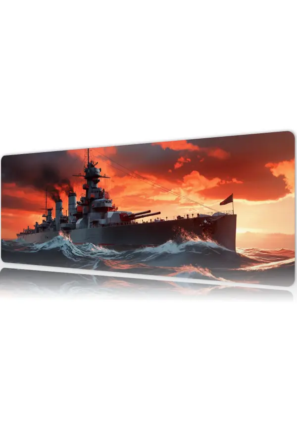 Wavebreaker Gaming oyuncu Mousepad Kaydırmaz Kauçuk Dikişli Kenar 80x30 cm Mousepad