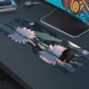 etsy162dikdortgen4 Moon Lotus Gaming oyuncu Mousepad Kaydırmaz Kauçuk Dikişli Kenar 80X30 cm Mousepad
