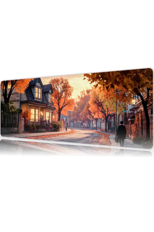Autumn Whispers  Gaming oyuncu Mousepad Kaydırmaz Kauçuk Dikişli Kenar 80x30 cm Mousepad
