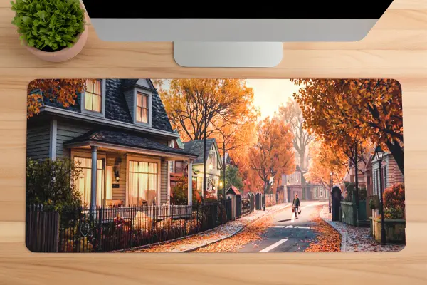 Amber Haven Gaming oyuncu Mousepad Kaydırmaz Kauçuk Dikişli Kenar 70x30 cm Mousepad