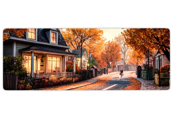 Amber Haven Gaming oyuncu Mousepad Kaydırmaz Kauçuk Dikişli Kenar 70x30 cm Mousepad