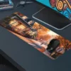 Amber Haven Gaming oyuncu Mousepad Kaydırmaz Kauçuk Dikişli Kenar 70x30 cm Mousepad