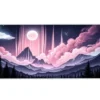 etsy166dikdortgen3 Celestial Dawn Gaming oyuncu Mousepad Kaydırmaz Kauçuk Dikişli Kenar 80X30 cm Mousepad