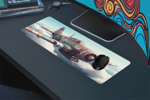 Skybound  Gaming oyuncu Mousepad Kaydırmaz Kauçuk Dikişli Kenar 80X30 cm Mousepad