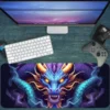 etsy168dikdortgen2 Azure Dragon Gaming oyuncu Mousepad Kaydırmaz Kauçuk Dikişli Kenar 80x30 cm Mousepad