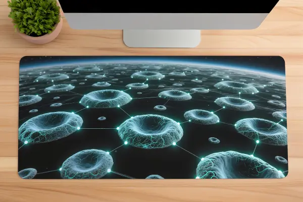 Neural Horizon  Gaming oyuncu Mousepad Kaydırmaz Kauçuk Dikişli Kenar 80x30 cm Mousepad