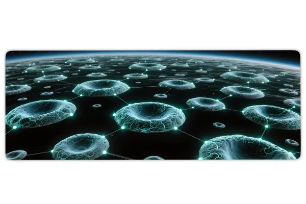 Neural Horizon  Gaming oyuncu Mousepad Kaydırmaz Kauçuk Dikişli Kenar 80x30 cm Mousepad