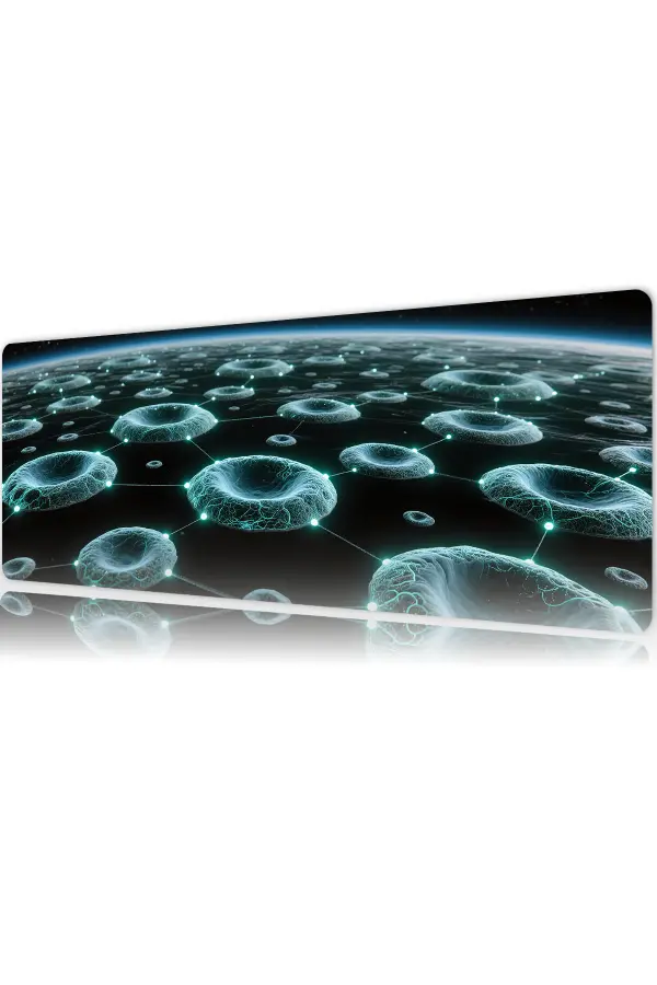 Neural Horizon  Gaming oyuncu Mousepad Kaydırmaz Kauçuk Dikişli Kenar 80x30 cm Mousepad