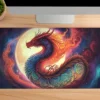 Solar Serpent  Gaming oyuncu Mousepad Kaydırmaz Kauçuk Dikişli Kenar 80x30 cm Mousepad