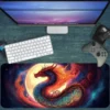 Solar Serpent  Gaming oyuncu Mousepad Kaydırmaz Kauçuk Dikişli Kenar 80x30 cm Mousepad