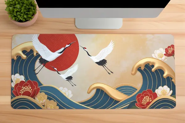 Sakura Tide Gaming oyuncu Mousepad Kaydırmaz Kauçuk Dikişli Kenar 70x30 cm Mousepad