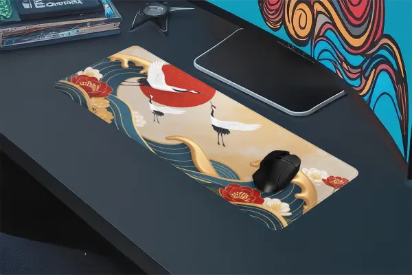 Sakura Tide Gaming oyuncu Mousepad Kaydırmaz Kauçuk Dikişli Kenar 70x30 cm Mousepad