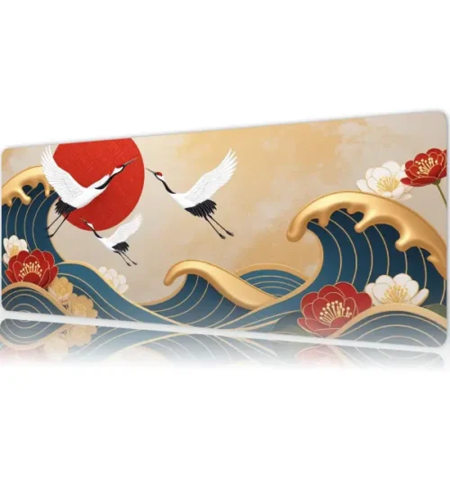 Sakura Tide Gaming oyuncu Mousepad Kaydırmaz Kauçuk Dikişli Kenar 80x30 cm Mousepad