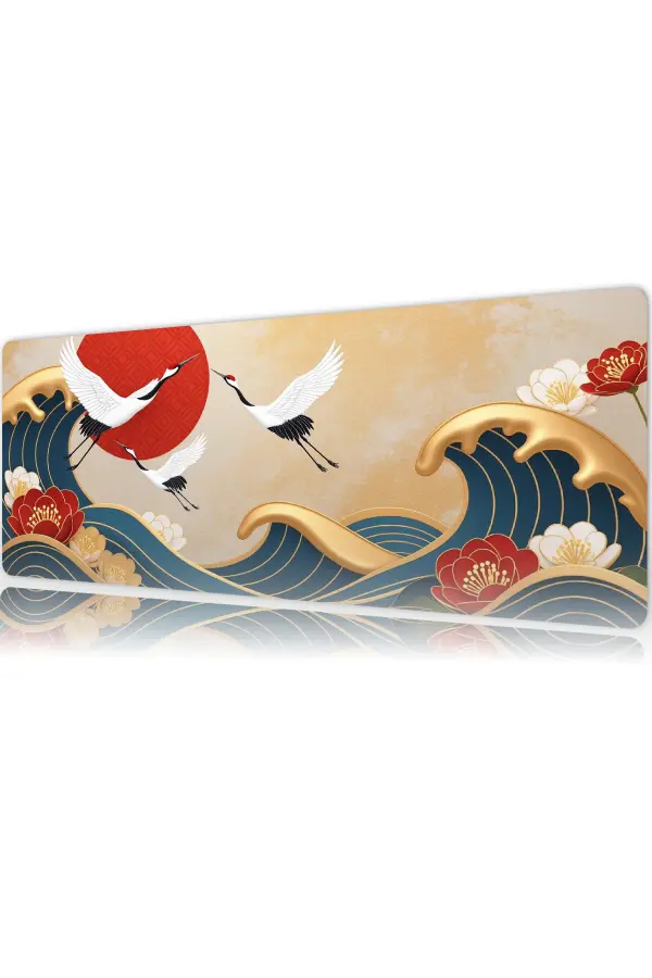 Sakura Tide Gaming oyuncu Mousepad Kaydırmaz Kauçuk Dikişli Kenar 70x30 cm Mousepad