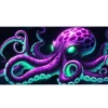 Neon Leviathan Gaming oyuncu Mousepad Kaydırmaz Kauçuk Dikişli Kenar 80x30 cm Mousepad