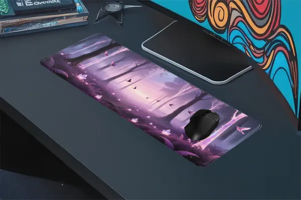 etsy177dikdortgen4 Enchanted Dawn Gaming oyuncu Mousepad Kaydırmaz Kauçuk Dikişli Kenar 80x30 cm Mousepad