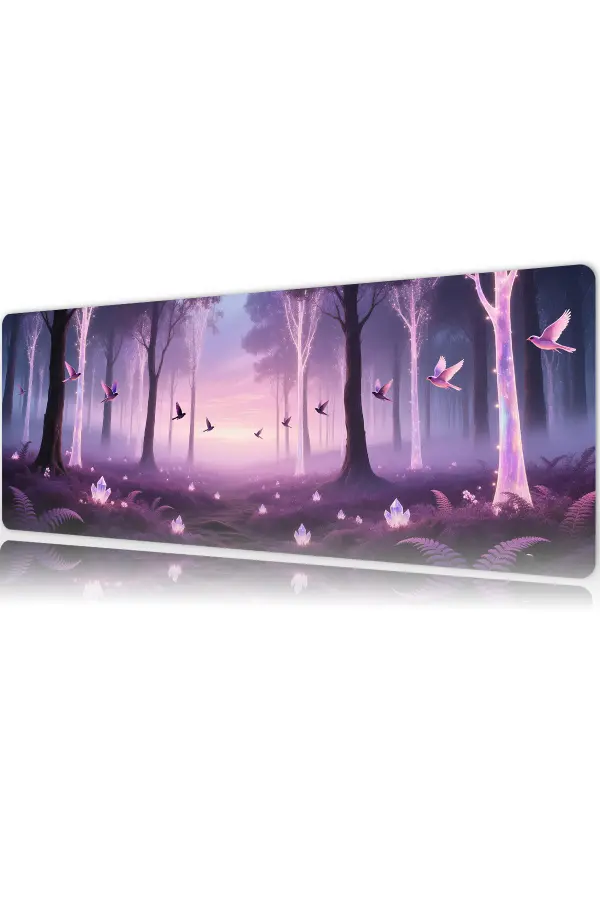 etsy177dikdortgen5 Enchanted Dawn Gaming oyuncu Mousepad Kaydırmaz Kauçuk Dikişli Kenar 80x30 cm Mousepad