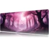 etsy178dikdortgen5 Enchanted Blossom Forest Gaming oyuncu Mousepad Kaydırmaz Kauçuk Dikişli Kenar 80x30 cm Mousepad