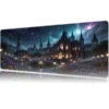 Starlit Academy Gaming oyuncu Mousepad Kaydırmaz Kauçuk Dikişli Kenar 80x30 cm Mousepad