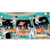 Space Disco Party Gaming oyuncu Mousepad Kaydırmaz Kauçuk Dikişli Kenar 70x30 cm Mousepad