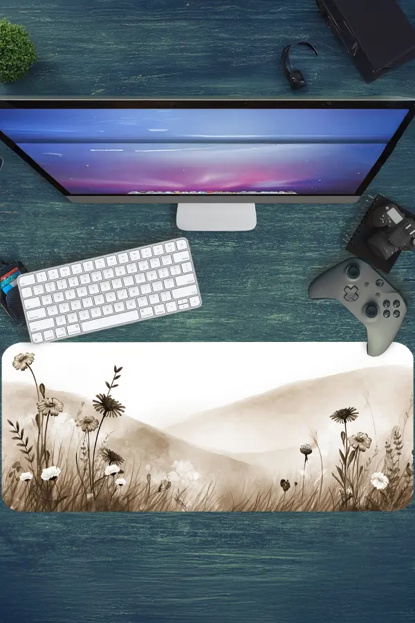 Autumn Whisper  Gaming oyuncu Mousepad Kaydırmaz Kauçuk Dikişli Kenar 70x30 cm Mousepad