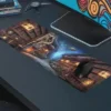Arcane Academy  Gaming oyuncu Mousepad Kaydırmaz Kauçuk Dikişli Kenar 70x30 cm Mousepad