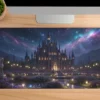 Celestial Castle Gaming oyuncu Mousepad Kaydırmaz Kauçuk Dikişli Kenar 70x30 cm Mousepad