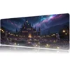 Celestial Castle Gaming oyuncu Mousepad Kaydırmaz Kauçuk Dikişli Kenar 70x30 cm Mousepad