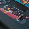 etsy188dikdortgen4 Cosmic Laser Battle Gaming oyuncu Mousepad Kaydırmaz Kauçuk Dikişli Kenar 80x30 cm Mousepad